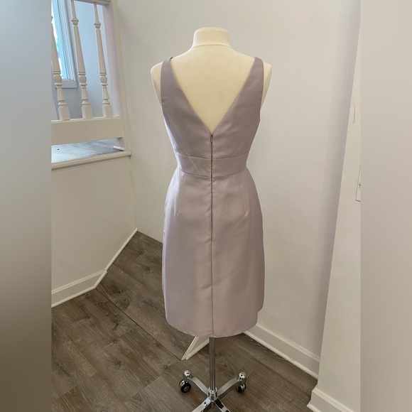 NEW - DESSY GROUP ALFRED SUNG - D768 DRESS - TAUPE - SIZE 10 - Picture 3 of 5